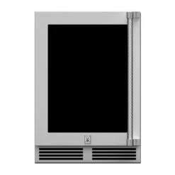 Hestan 24" Undercounter Refrigerator (Glass Door) - GRGR Series -Grill Collection Hestan 24 Undercounter Refrigerator Glass Door GRGR Series 13