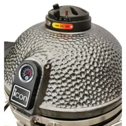 Icon Grill Gunmetal Gray Maxis Ceramic Kamado Grill -Grill Collection Icon Grill Gunmetal Gray Maxis Ceramic Kamado Grill 8