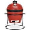 Kamado Joe 13" Red Joe Jr. Ceramic Charcoal Grill On Stand