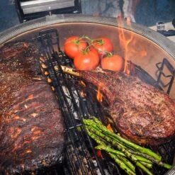 Kamado Joe 18" Red Classic Joe II Ceramic Kamado Charcoal Grill With Cart -Grill Collection Kamado Joe 18 Red Classic Joe II Ceramic Kamado Charcoal Grill with Cart 12