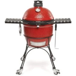 Kamado Joe 18" Red Classic Joe II Ceramic Kamado Charcoal Grill With Cart