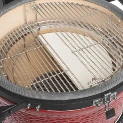 Kamado Joe 18" Red Classic Joe II Ceramic Kamado Charcoal Grill With Cart -Grill Collection Kamado Joe 18 Red Classic Joe II Ceramic Kamado Charcoal Grill with Cart 3