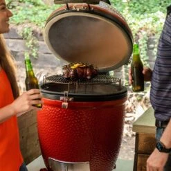 Kamado Joe 18" Red Classic Joe III Stand-Alone Ceramic Kamado Charcoal Grill -Grill Collection Kamado Joe 18 Red Classic Joe III Stand Alone Ceramic Kamado Charcoal Grill 11