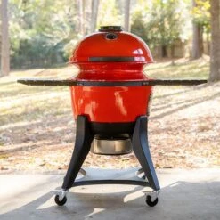 Kamado Joe 22" Red Kettle Joe Charcoal Kettle Grill -Grill Collection Kamado Joe 22 Red Kettle Joe Charcoal Kettle Grill 10