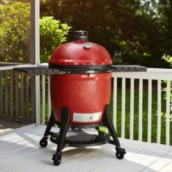 Kamado Joe 24" Red Big Joe III Ceramic Kamado Charcoal Grill With Cart -Grill Collection Kamado Joe 24 Red Big Joe III Ceramic Kamado Charcoal Grill with Cart 14