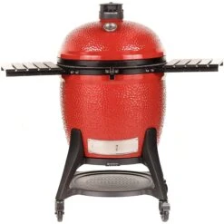 Kamado Joe 24" Red Big Joe III Ceramic Kamado Charcoal Grill With Cart