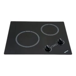 Kenyon Arctic 21" 2-Burner Black 240V XL Electric Cooktop With Knob Control