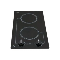 Kenyon Caribbean 21" 2-Burner Black 208V Electric Cooktop With Knob Control