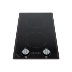 Kenyon Cortez 21" 2-Burner Black 240V Electric Cooktop With Knob Control