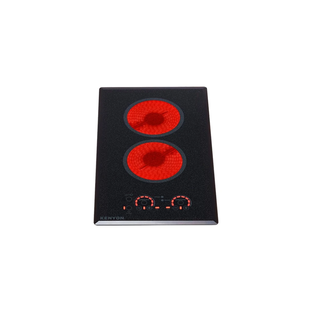 Kenyon Lite-Touch Q 21" 2-Burner Black 208V Large Portrait-Mount Electric Cooktop With Touch Control 2 Kenyon Lite-Touch Q 21" 2-Burner Black 208V Large Portrait-Mount Electric Cooktop With Touch Control - Image 2