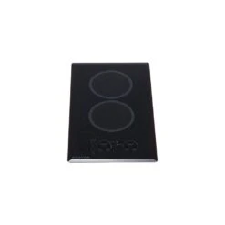 Kenyon Lite-Touch Q 21" 2-Burner Black 208V Large Portrait-Mount Electric Cooktop With Touch Control