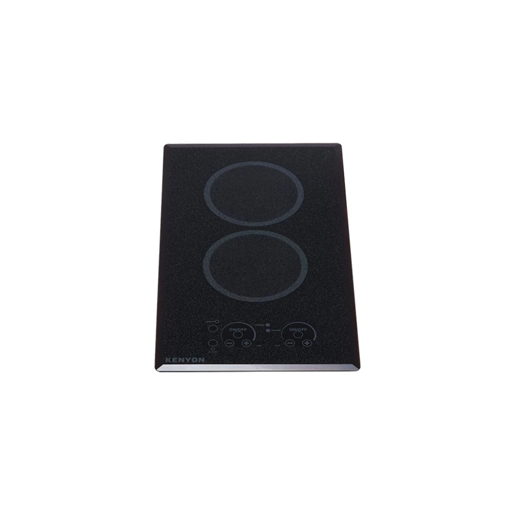 Kenyon Lite-Touch Q 21" 2-Burner Black 208V Large Portrait-Mount Electric Cooktop With Touch Control 1 Kenyon Lite-Touch Q 21" 2-Burner Black 208V Large Portrait-Mount Electric Cooktop With Touch Control