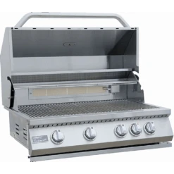 Kokomo Classic 32" 4 Burner Freestanding BBQ Natural Gas Grill With Cart -Grill Collection Kokomo Classic 32 4 Burner Freestanding BBQ Natural Gas Grill With Cart 3