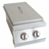 Kokomo Grills 12" Built-in Stainless Steel Double Side Natural Gas Burner With Removable Cover