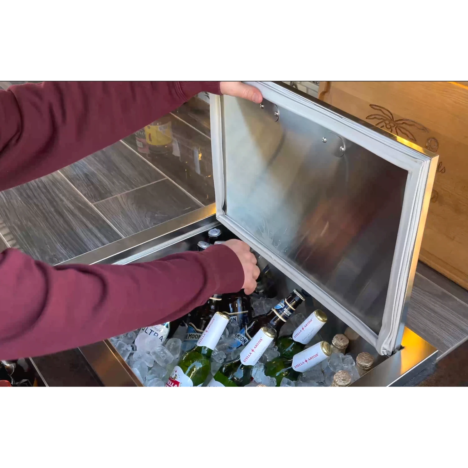 Kokomo Grills 23" Drop-in Stainless Steel Ice Chest 5 Kokomo Grills 23" Drop-in Stainless Steel Ice Chest - Image 5