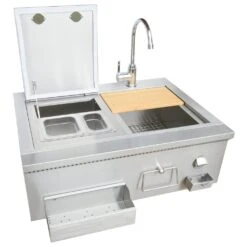 Kokomo Grills 30" Built-in Bartender Cocktail Station With Sink Bottle Opener And Ice Chest -Grill Collection Kokomo Grills 30 Built in Bartender Cocktail Station With Sink Bottle Opener and Ice Chest 8