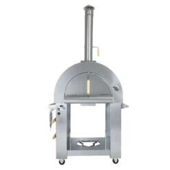 Kokomo Grills 32" Stainless Steel Dual Fuel Liquid Propane Or Wood Fired Pizza Oven