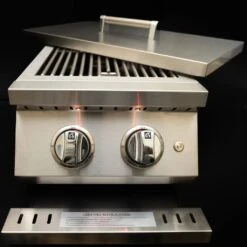 Kokomo Grills Professional 12" Double Side Natural Gas Burner With Removable Cover -Grill Collection Kokomo Grills Professional 12 Double Side Natural Gas Burner With Removable Cover 3