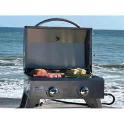 Kokomo On The Go: Anywhere, Anytime 18" Portable Tabletop Natural Gas BBQ Grill -Grill Collection Kokomo On The Go Anywhere Anytime 18 Portable Tabletop Natural Gas BBQ Grill 4