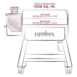 Louisiana Grills Black Label Series 1000 LG1000BL Pellet Grill With WiFi Control 8 Louisiana Grills Black Label Series 1000 LG1000BL Pellet Grill With WiFi Control -Grill Collection Louisiana Grills Black Label Series 1000 LG1000BL Pellet Grill With WiFi Control 4