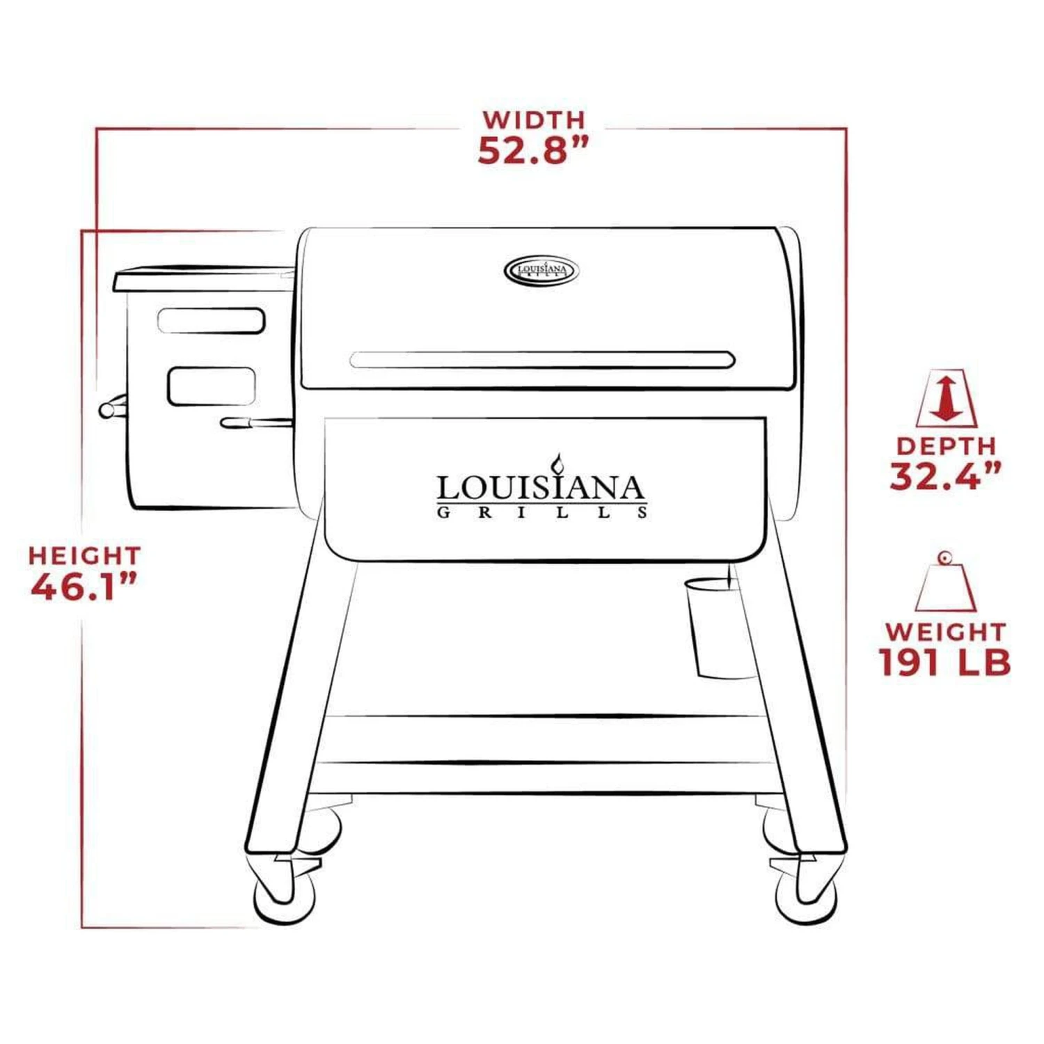 Louisiana Grills Black Label Series 1000 LG1000BL Pellet Grill With WiFi Control 5 Louisiana Grills Black Label Series 1000 LG1000BL Pellet Grill With WiFi Control - Image 5