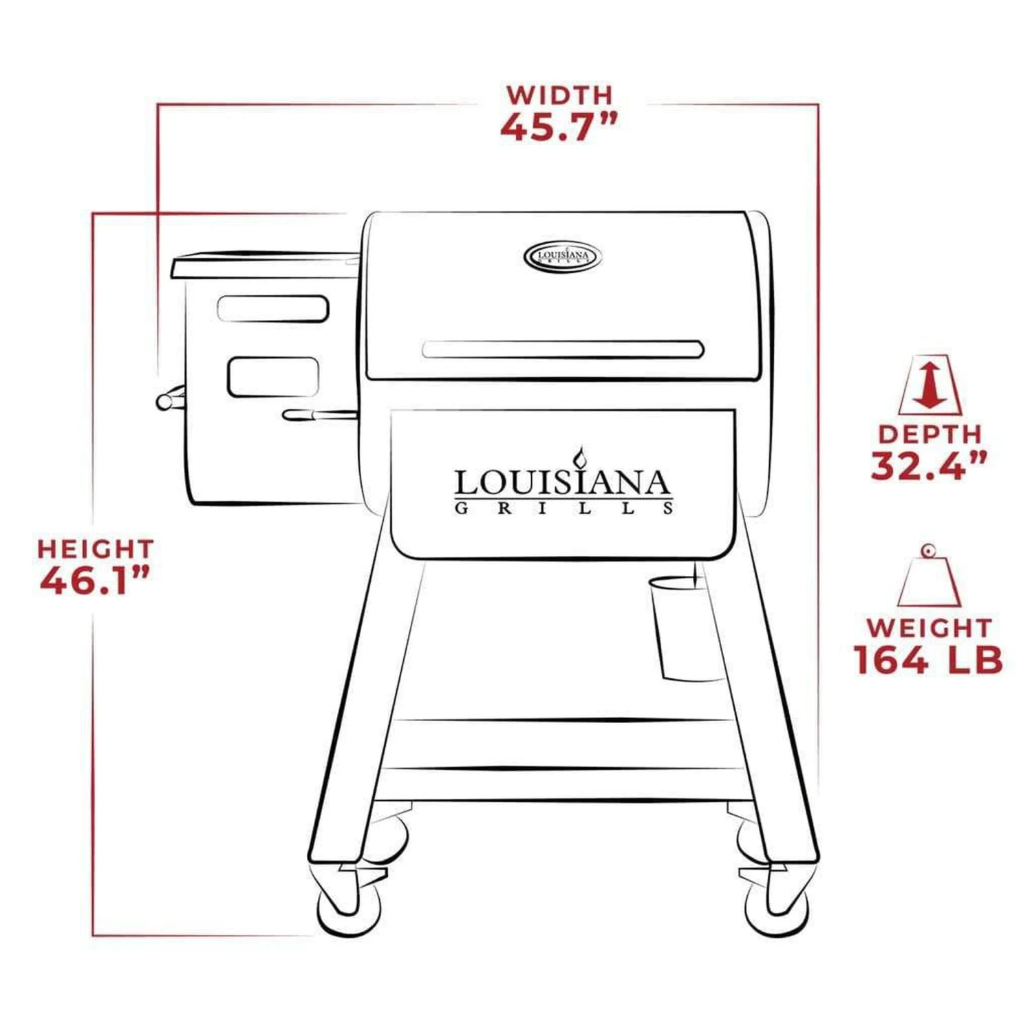 Louisiana Grills Black Label Series 800 LG800BL Pellet Grill With WiFi Control 7 Louisiana Grills Black Label Series 800 LG800BL Pellet Grill With WiFi Control - Image 7