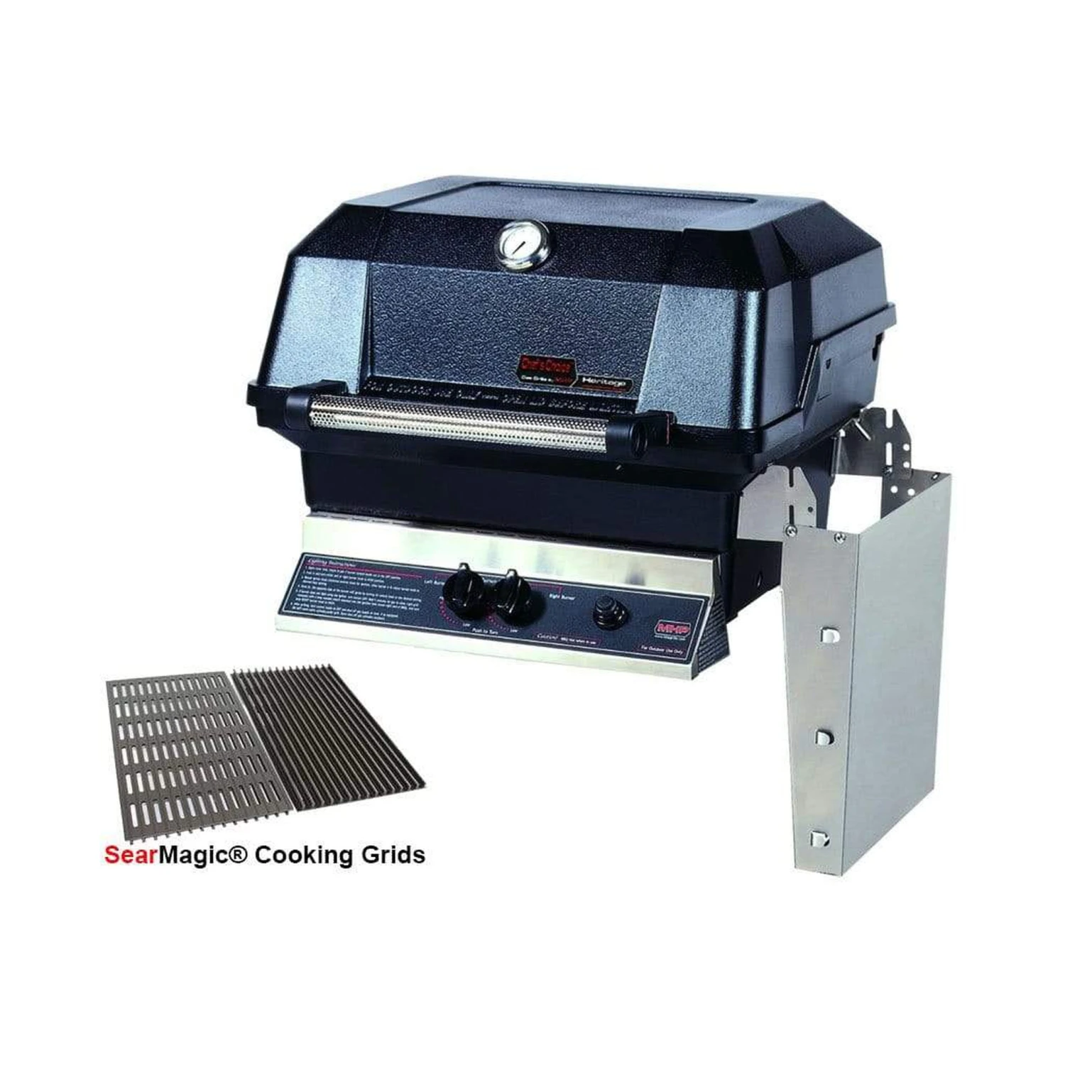 MHP JNR 4 Gas Grill Head With Stainless Steel Shelf 2 MHP JNR 4 Gas Grill Head With Stainless Steel Shelf - Image 2