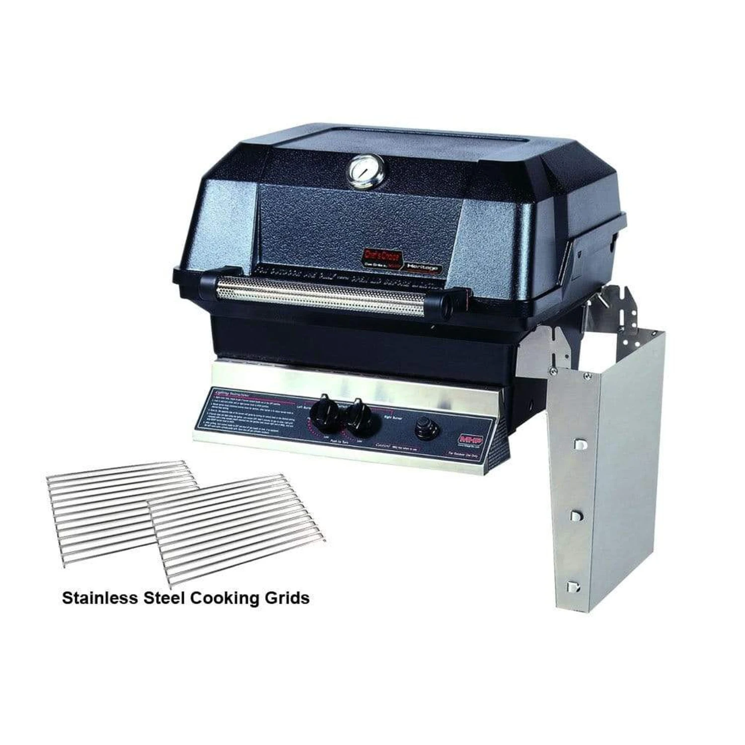 MHP JNR 4 Gas Grill Head With Stainless Steel Shelf 1 MHP JNR 4 Gas Grill Head With Stainless Steel Shelf