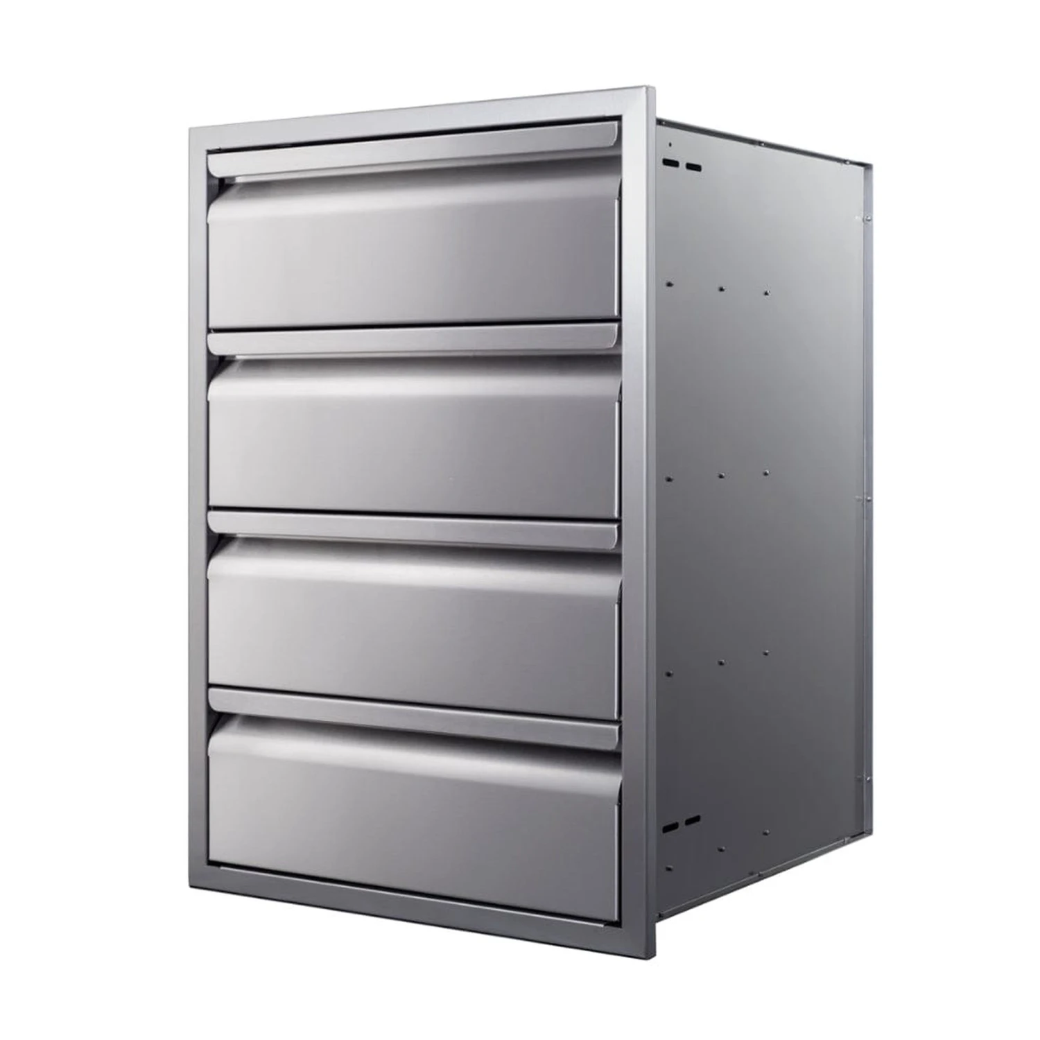Memphis 21" Quadruple Access Stainless Steel Drawer Stack 2 Memphis 21" Quadruple Access Stainless Steel Drawer Stack - Image 2