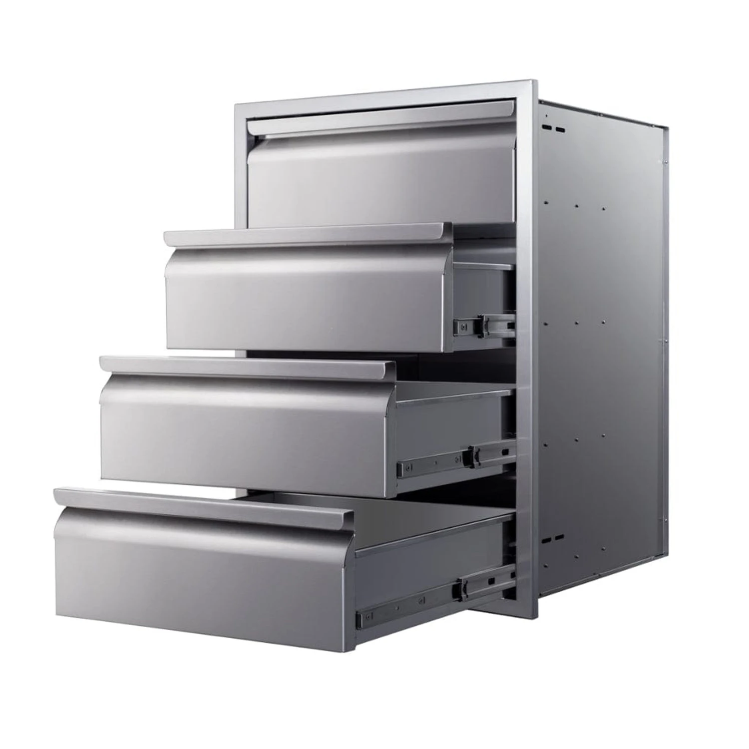 Memphis 21" Quadruple Access Stainless Steel Drawer Stack 3 Memphis 21" Quadruple Access Stainless Steel Drawer Stack - Image 3