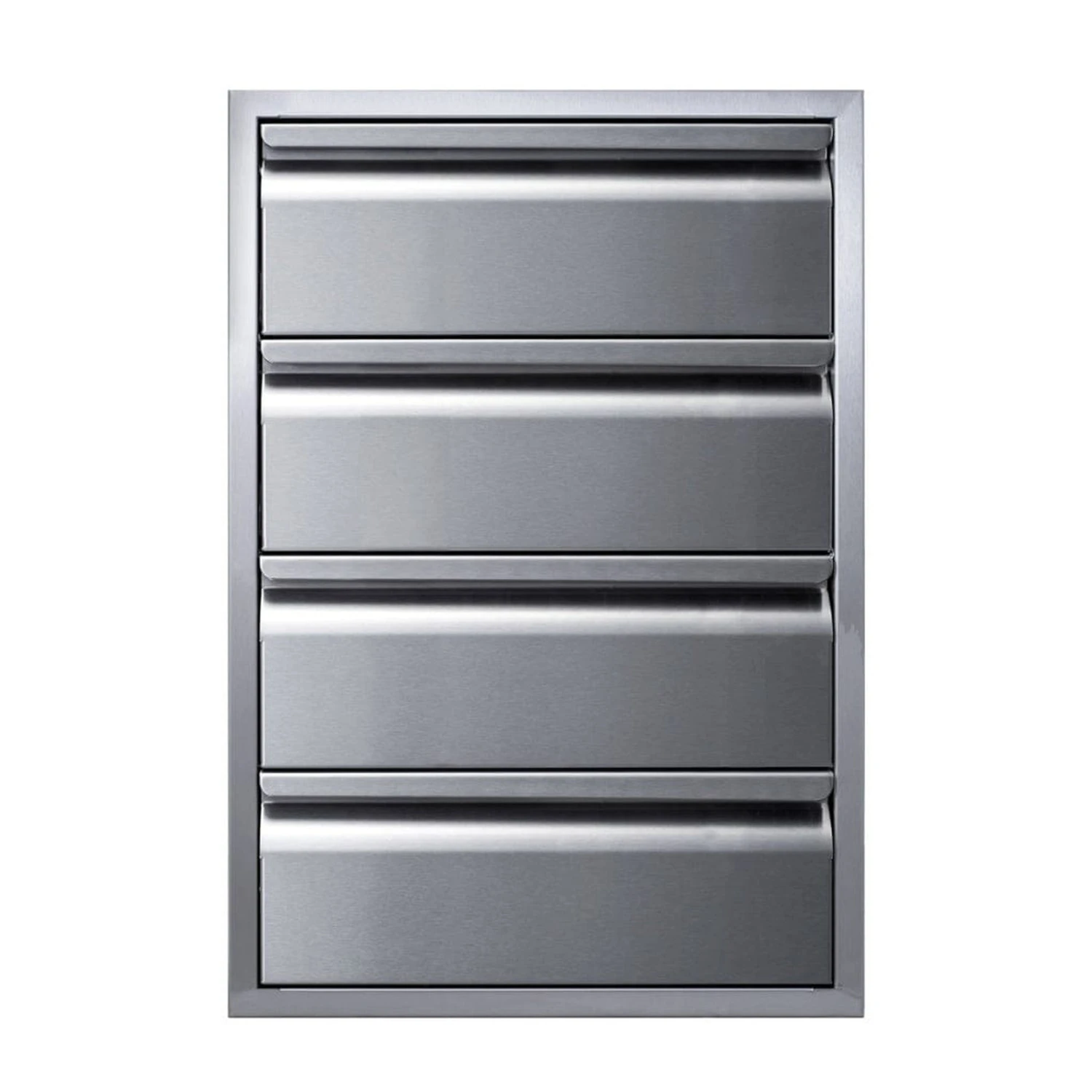 Memphis 21" Quadruple Access Stainless Steel Drawer Stack 1 Memphis 21" Quadruple Access Stainless Steel Drawer Stack