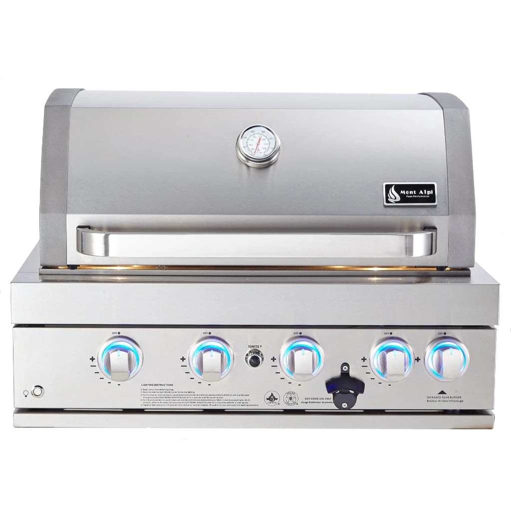 Mont Alpi 400 32" 4 Burners Built-In Propane Gas Grill 1 Mont Alpi 400 32" 4 Burners Built-In Propane Gas Grill