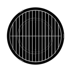 Napoleon 14" Black Portable Charcoal Kettle Grill -Grill Collection Napoleon 14 Black Portable Charcoal Kettle Grill 3