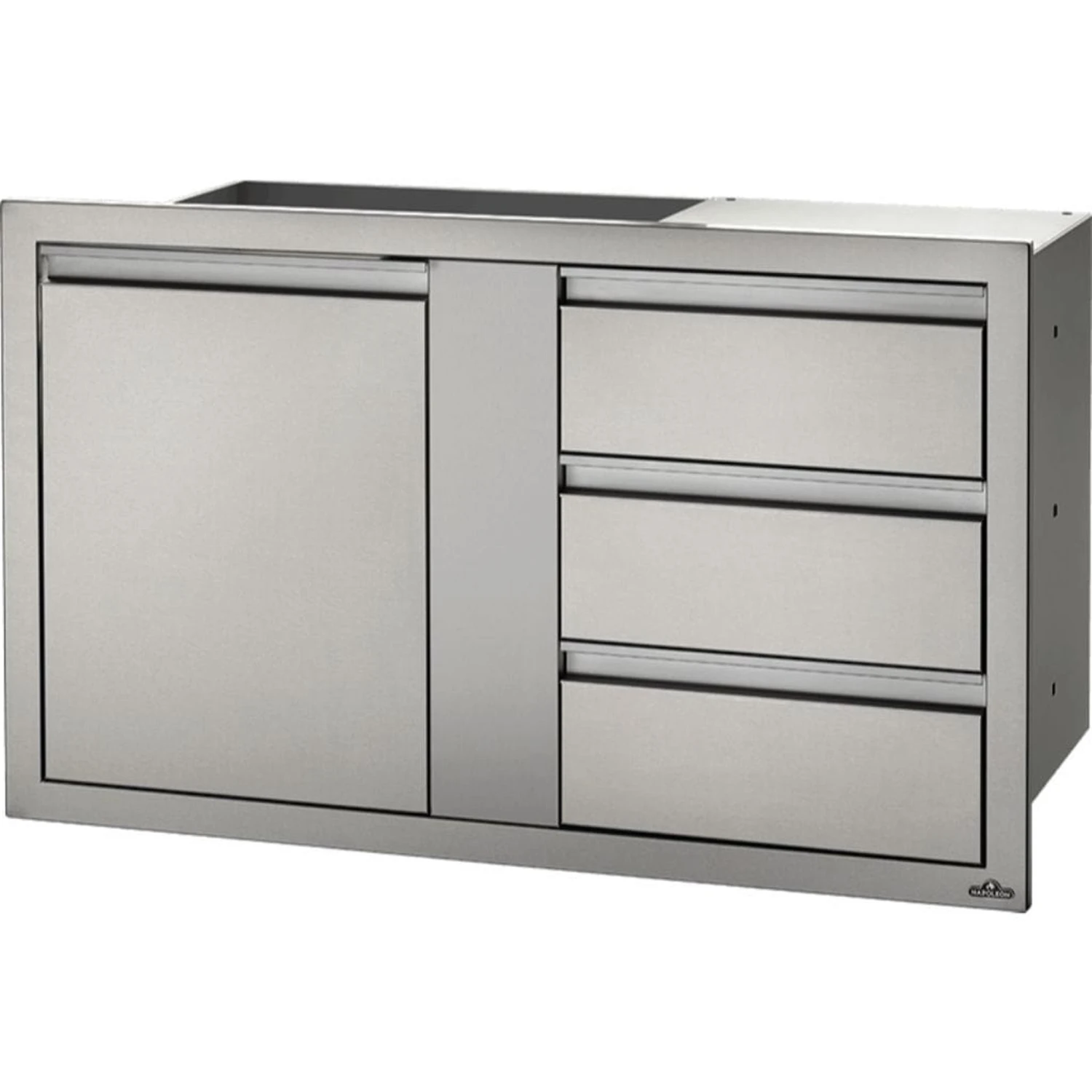 Napoleon 42" X 24" Stainless Steel Large Single Door And Triple/Double Drawer 2 Napoleon 42" X 24" Stainless Steel Large Single Door And Triple/Double Drawer - Image 2