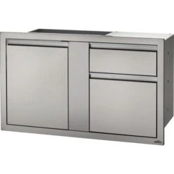 Napoleon 42" X 24" Stainless Steel Large Single Door And Triple/Double Drawer