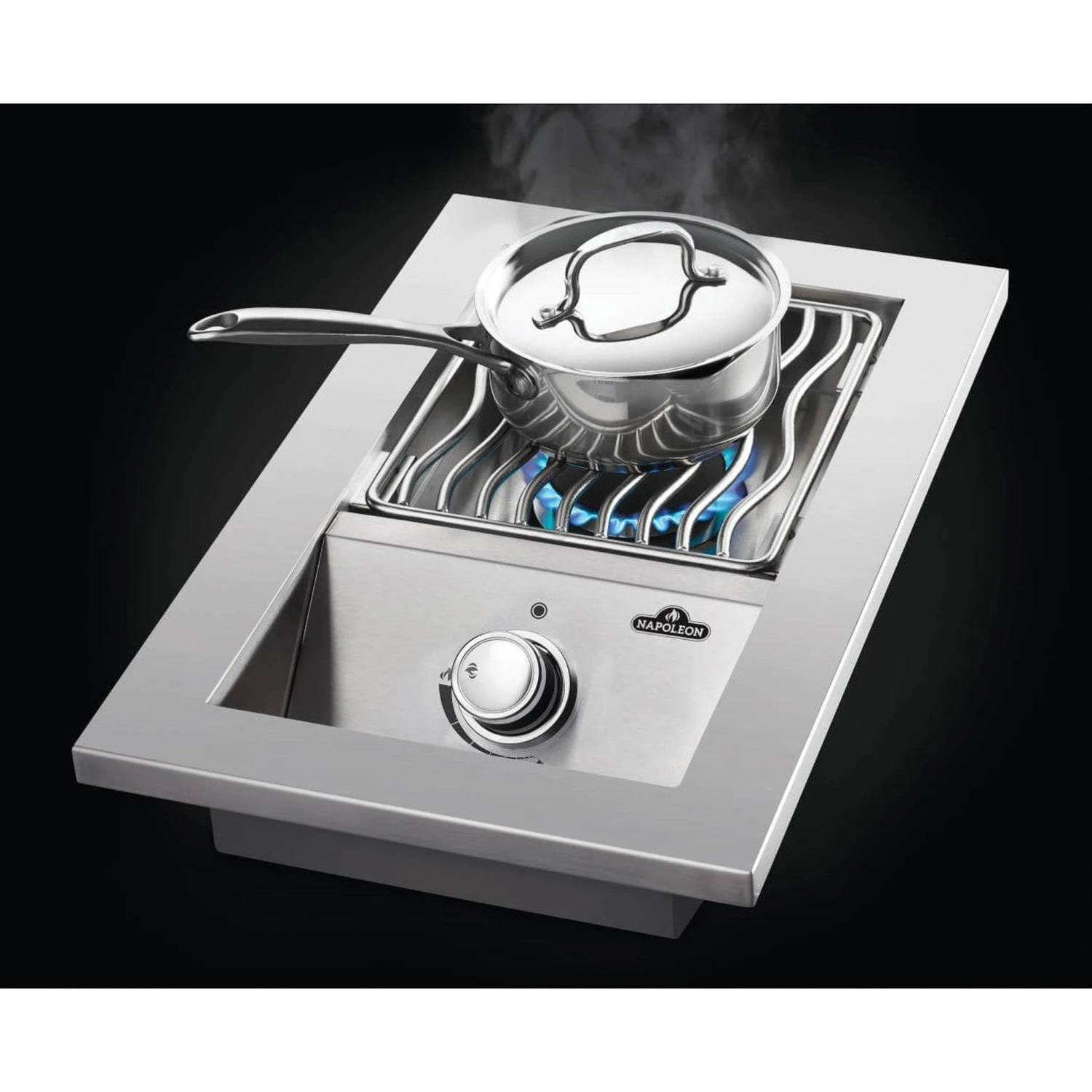 Napoleon Built-in 500 Series 13" Single Range Top Natural Gas Burner With Stainless Steel Cover 6 Napoleon Built-in 500 Series 13" Single Range Top Natural Gas Burner With Stainless Steel Cover - Image 6
