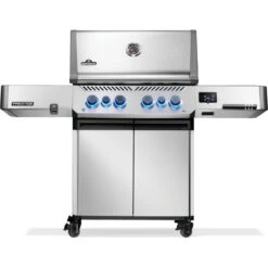 Napoleon Prestige 500 Connected RSIB 66" Freestanding Propane Gas Grill With Infrared Side And Rear Burner