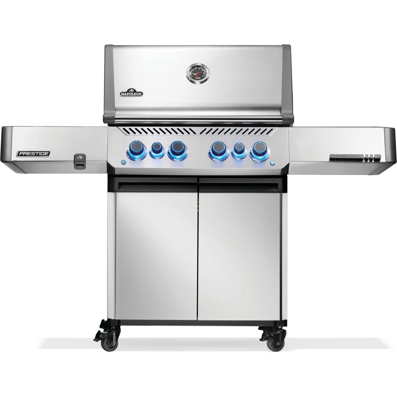Napoleon Prestige 500 RSIB 66" Freestanding Natural Gas Grill With Infrared Side And Rear Burner 1 Napoleon Prestige 500 RSIB 66" Freestanding Natural Gas Grill With Infrared Side And Rear Burner