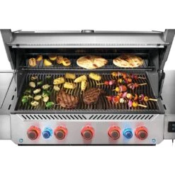 Napoleon Prestige 665 Connected RSIB 74" Freestanding Propane Gas Grill With Infrared Side And Rear Burner -Grill Collection Napoleon Prestige 665 Connected RSIB 74 Freestanding Natural Gas Grill With Infrared Side and Rear Burner 4