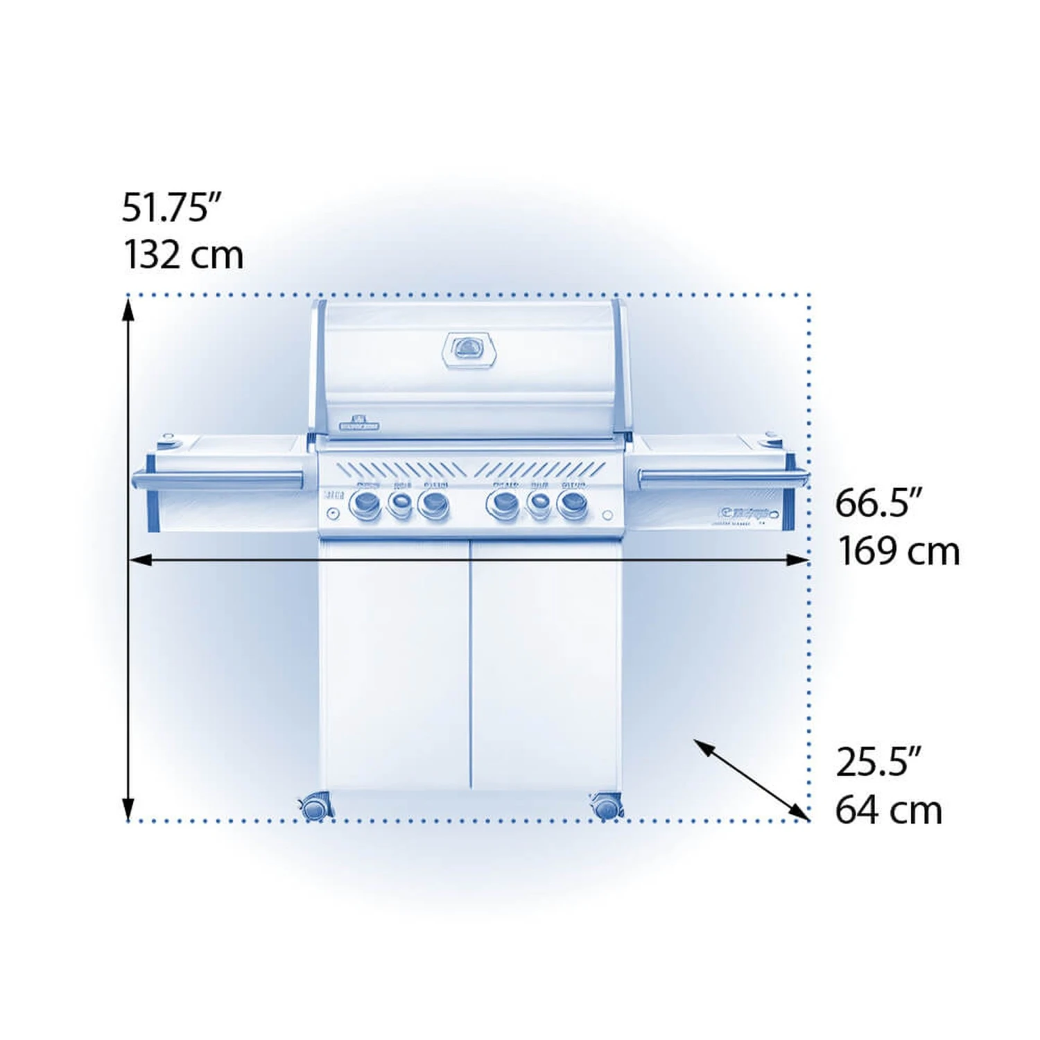 Napoleon Prestige PRO 500 67" Freestanding Propane Gas Grill With Infrared Side And Rear Burners 12 Napoleon Prestige PRO 500 67" Freestanding Propane Gas Grill With Infrared Side And Rear Burners - Image 12