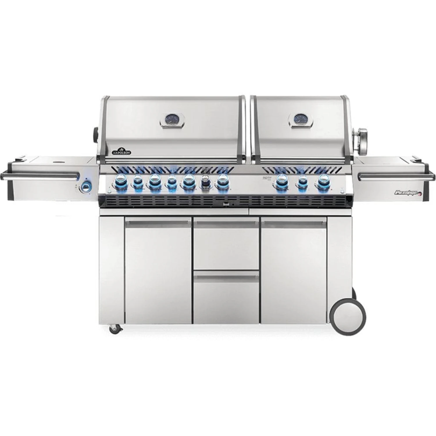Napoleon Prestige PRO 825 94" Freestanding Natural Gas Grill With Power Side Burner, Infrared Rear & Bottom Burners 2 Napoleon Prestige PRO 825 94" Freestanding Natural Gas Grill With Power Side Burner, Infrared Rear & Bottom Burners - Image 2