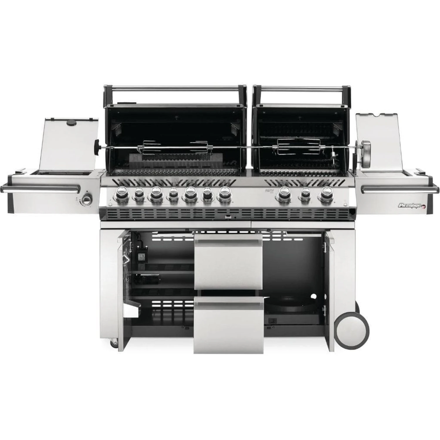 Napoleon Prestige PRO 825 94" Freestanding Natural Gas Grill With Power Side Burner, Infrared Rear & Bottom Burners 3 Napoleon Prestige PRO 825 94" Freestanding Natural Gas Grill With Power Side Burner, Infrared Rear & Bottom Burners - Image 3