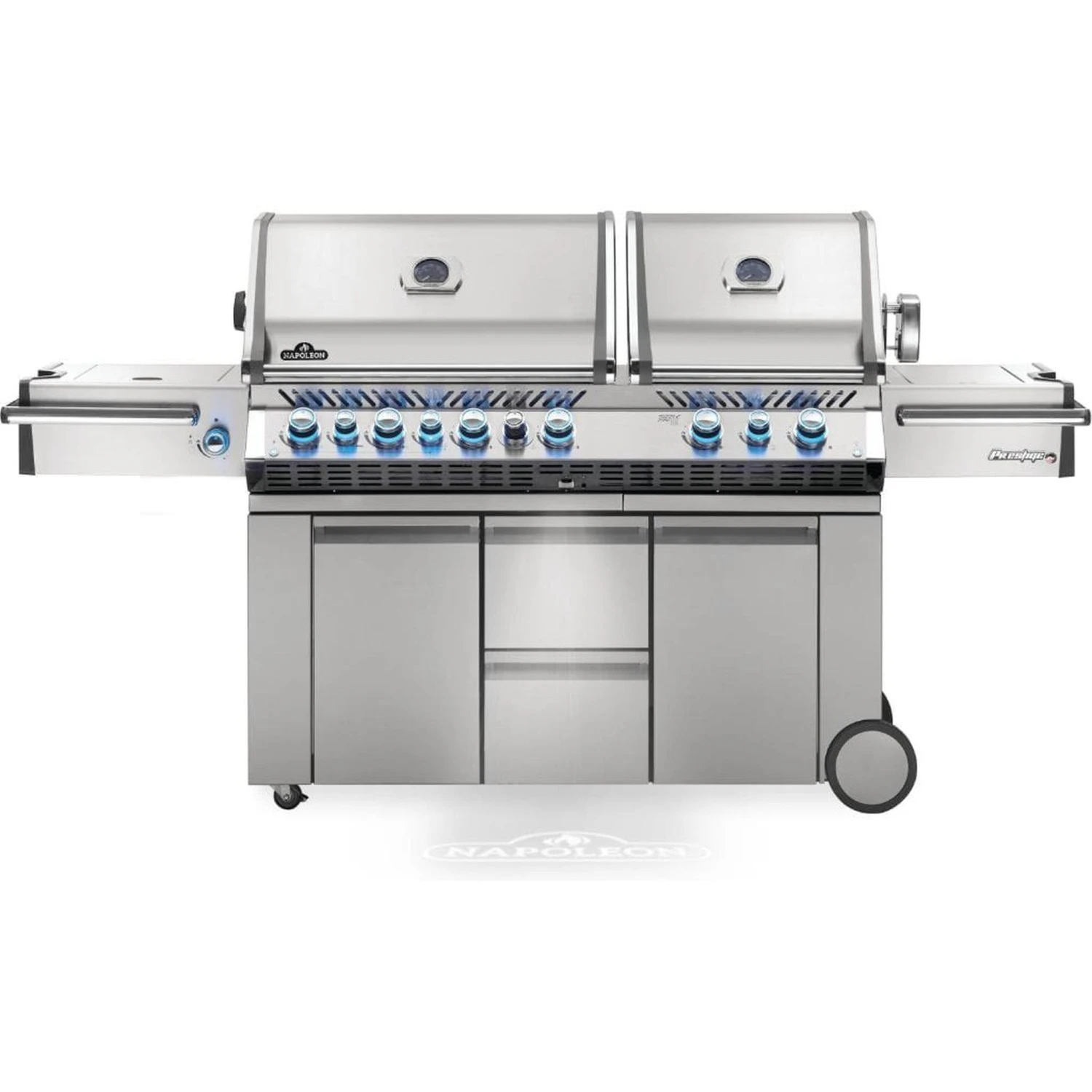 Napoleon Prestige PRO 825 94" Freestanding Natural Gas Grill With Power Side Burner, Infrared Rear & Bottom Burners 1 Napoleon Prestige PRO 825 94" Freestanding Natural Gas Grill With Power Side Burner, Infrared Rear & Bottom Burners