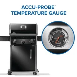 Napoleon Rogue 425 51" Black 3-Burner Freestanding Natural Gas Grill With Stainless Steel Cooking Grates -Grill Collection Napoleon Rogue 425 51 Black 3 Burner Freestanding Propane Gas Grill With Stainless Steel Cooking Grates 11