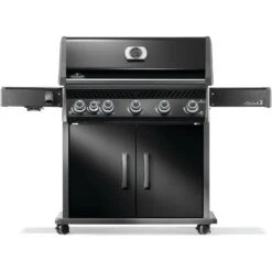 Napoleon Rogue PRO 625 SIB 66" Black Freestanding Propane Gas Grill With Infrared Side Burner