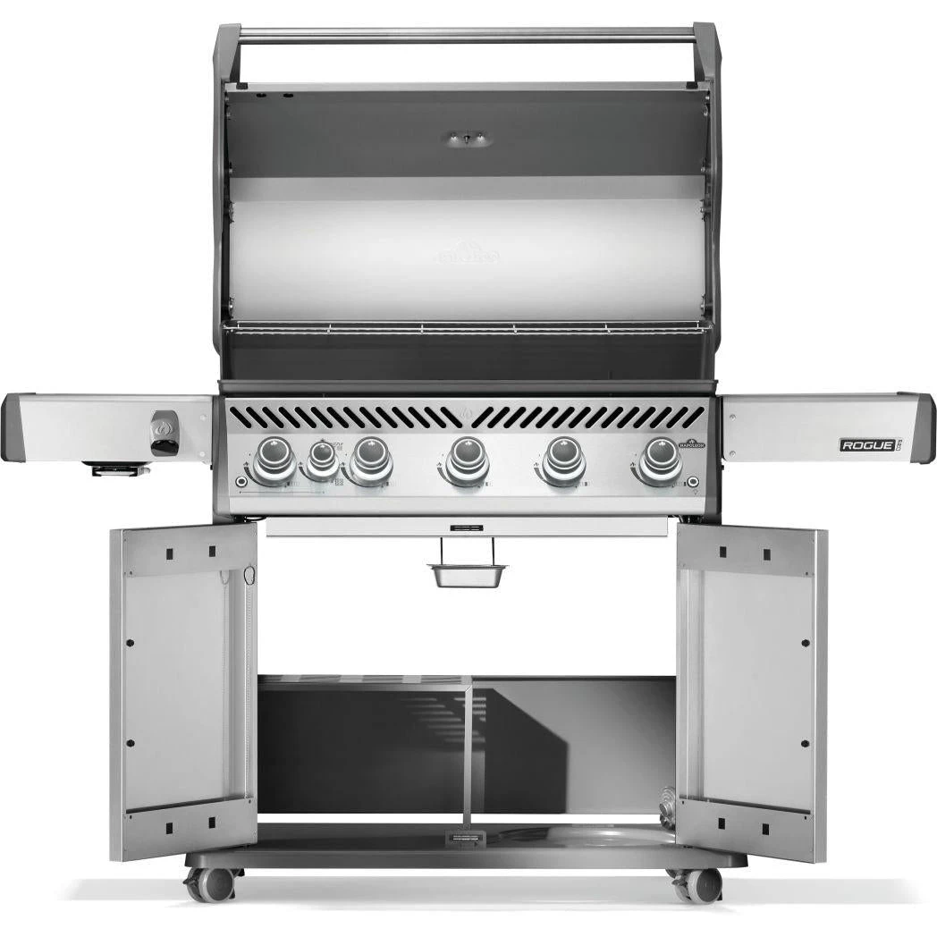 Napoleon Rogue PRO 625 SIB 66" Stainless Steel Freestanding Propane Gas Grill With Infrared Side Burner 2 Napoleon Rogue PRO 625 SIB 66" Stainless Steel Freestanding Propane Gas Grill With Infrared Side Burner - Image 2