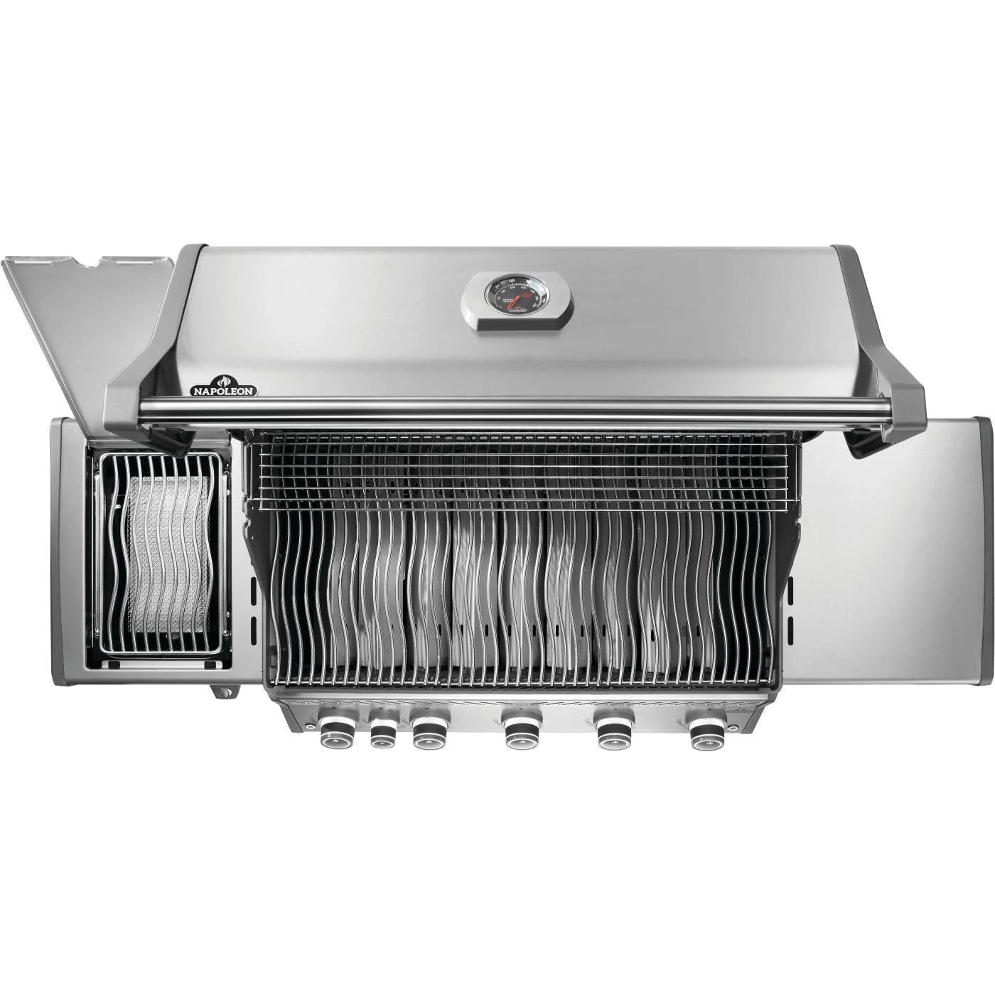 Napoleon Rogue PRO 625 SIB 66" Stainless Steel Freestanding Propane Gas Grill With Infrared Side Burner 3 Napoleon Rogue PRO 625 SIB 66" Stainless Steel Freestanding Propane Gas Grill With Infrared Side Burner - Image 3
