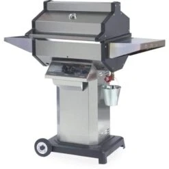 Phoenix Grills 52" Stainless Steel 2-Burner Liquid Propane Gas Grill On Aluminum Pedestal Cart