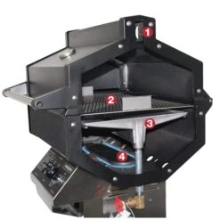 Phoenix Grills 52" Stainless Steel 2-Burner Liquid Propane Gas Grill On Aluminum Pedestal Cart -Grill Collection Phoenix Grills 52 Stainless Steel 2 Burner Liquid Propane Gas Grill on Aluminum Pedestal Cart 4