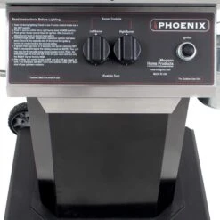Phoenix Grills 52" Stainless Steel 2-Burner Liquid Propane Gas Grill On Aluminum Pedestal Cart -Grill Collection Phoenix Grills 52 Stainless Steel 2 Burner Liquid Propane Gas Grill on Aluminum Pedestal Cart 5